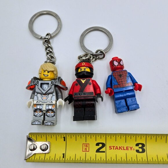Lego Keychains Nexo Knights Lance 853524 Kai Ninjago And Spider Man Mini Figure - Picture 4 of 5